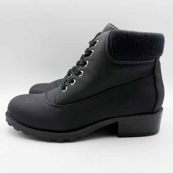 Trotters Womens Bellamy Boots US 8 M EU 38.5 Black Mid Calf NIB - Picture 9 of 13